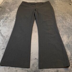 Gap Modern Boot Dress Pants Womens 12 A Charcoal Gray Stretch Workwear 36x30